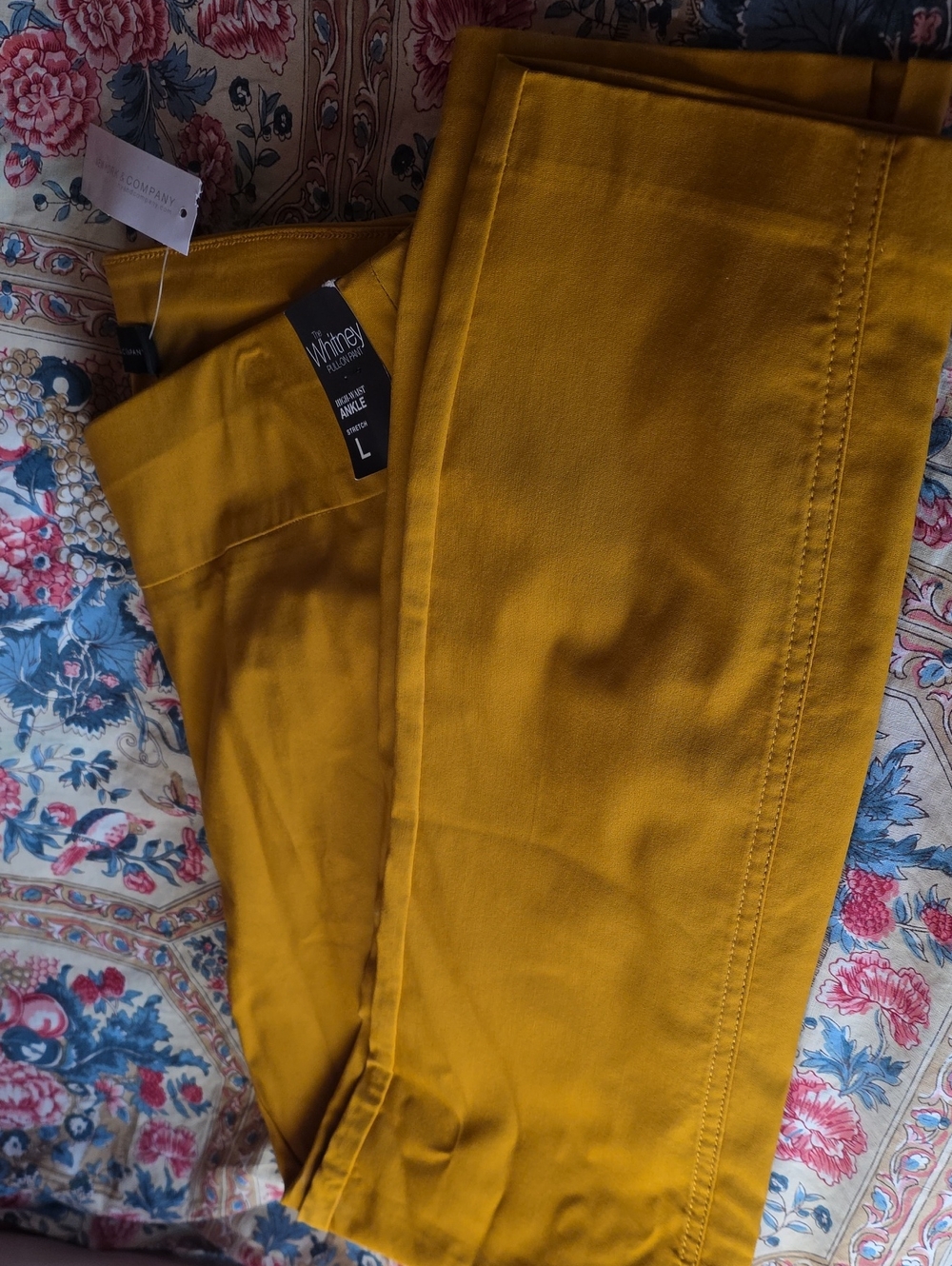 New York & Company Mustard Yellow Ankle Pants